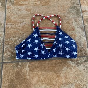 Patriotic swim top